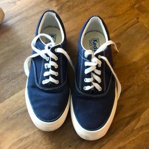 Navy blue Keds sneakers